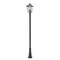 Z-Lite Talbot 3 Light Outdoor Post Mounted Fixture, Black & Clear Beveled 579PHXLR-519P-BK - alternate 4